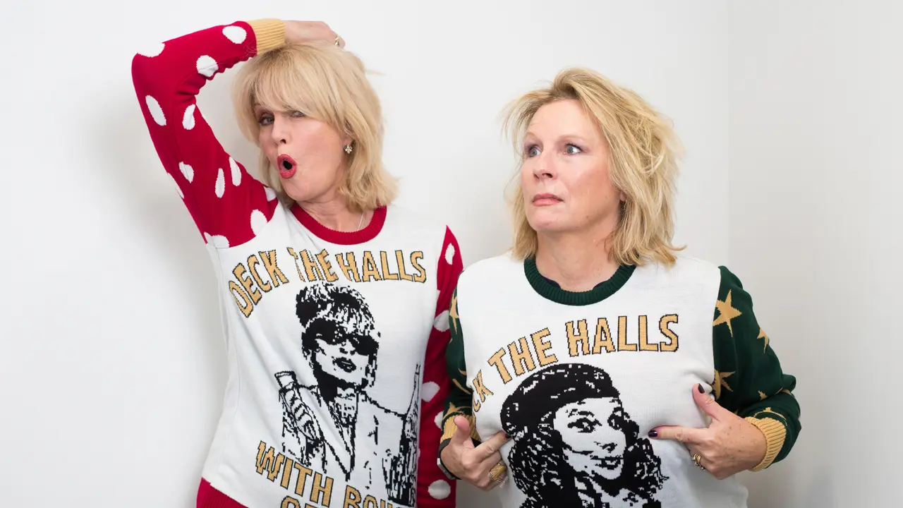 Christmas Jumpers to celebrate the DVD release of Absolutely Fabulous: The Movie