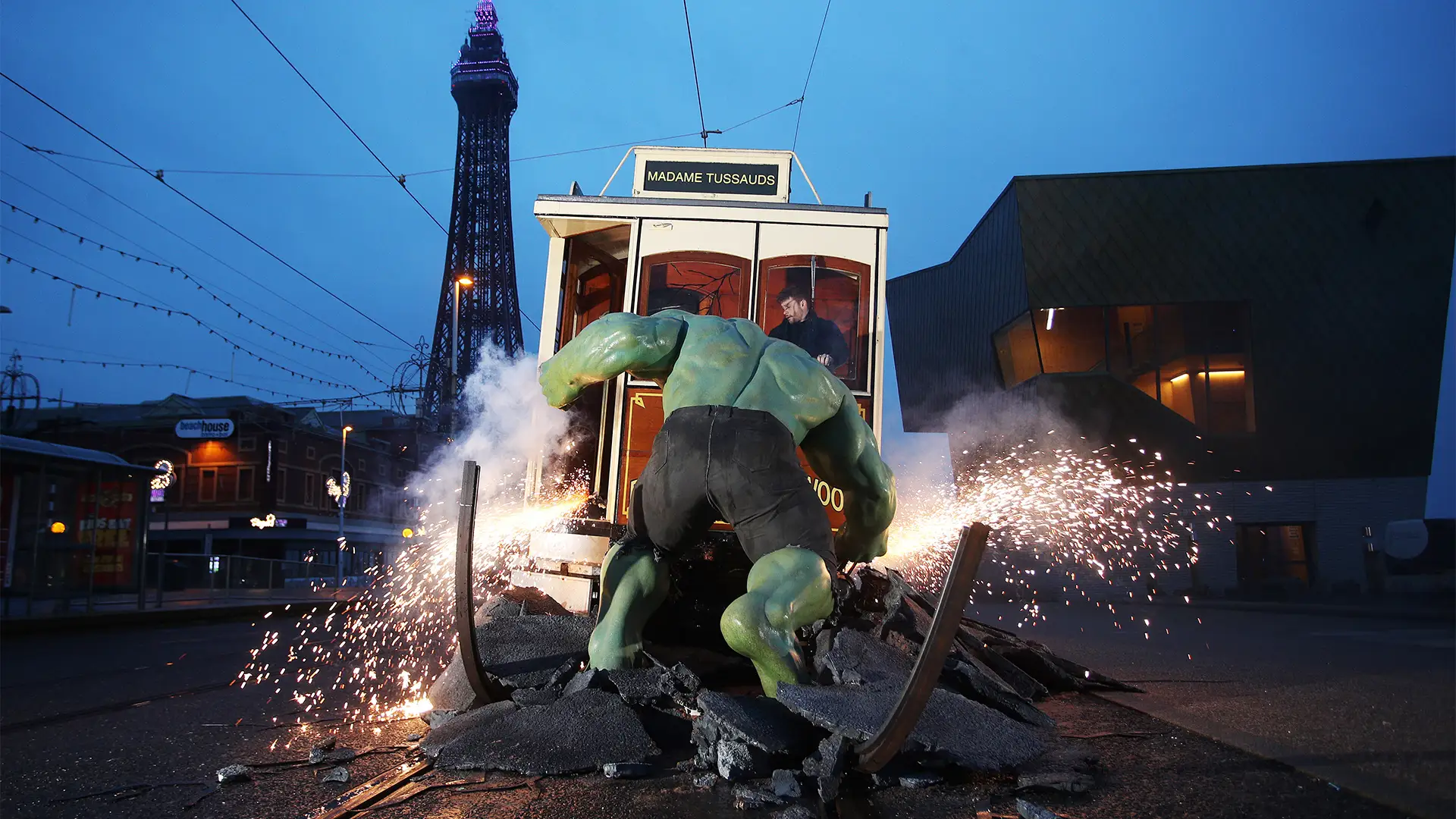 PR Stunt for the launch of Marvel Superheroes at Madam Tussauds Blackpool