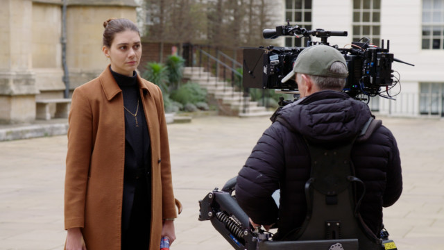 Behind the scenes of the TV thriller The Killing Kind with actress and cameraman